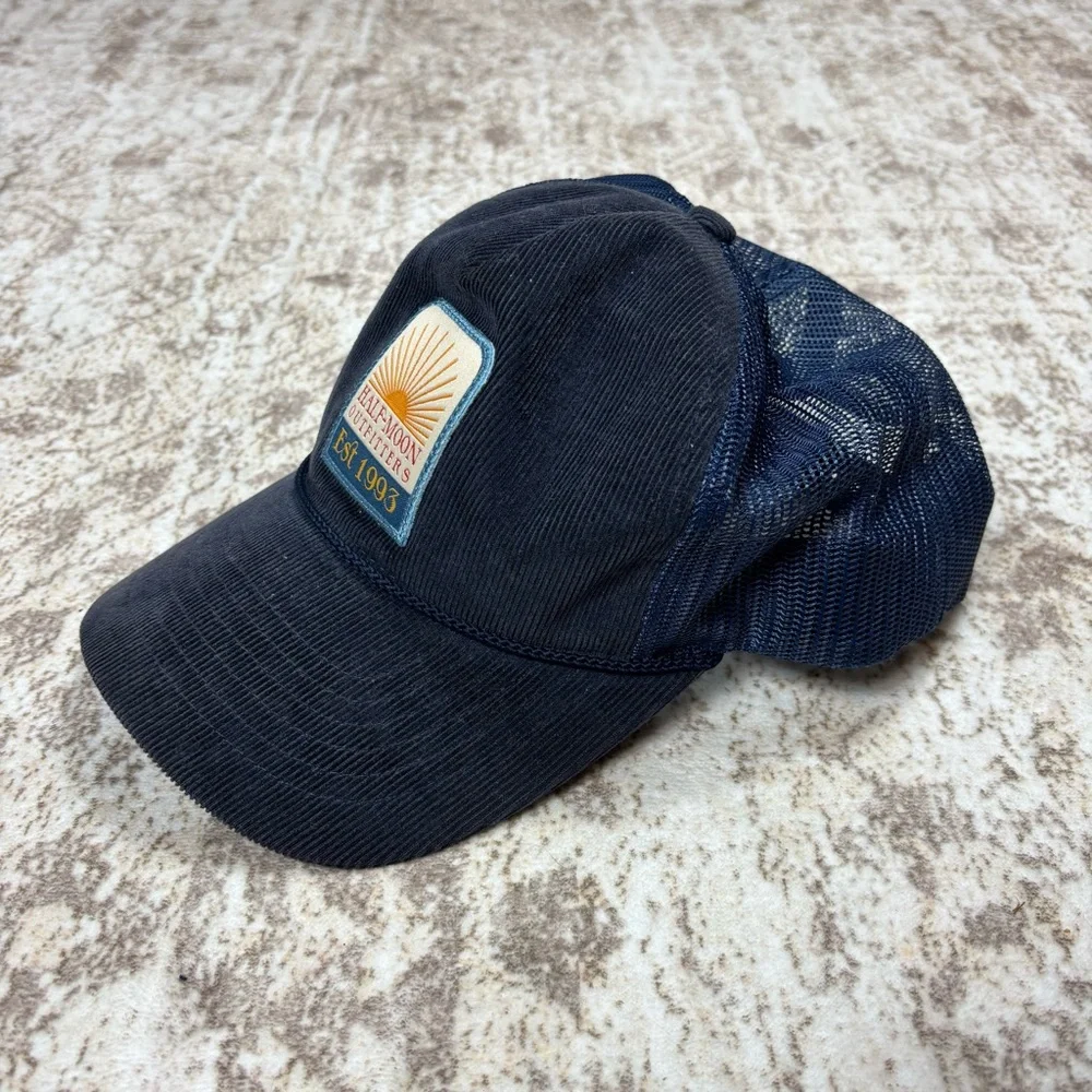 Half Moon Outfitters Corduroy Trucker Hat with Sunshine Patch‎
